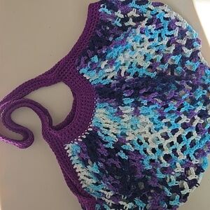 Pool Party Cotton Crochet Market Bag